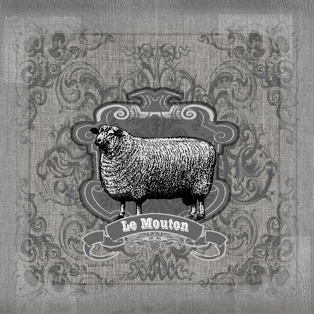 Filigree Sheep art print by Walter Robertson for $57.95 CAD