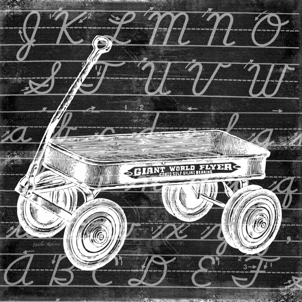 Blackboard Wagon art print by Walter Robertson for $57.95 CAD