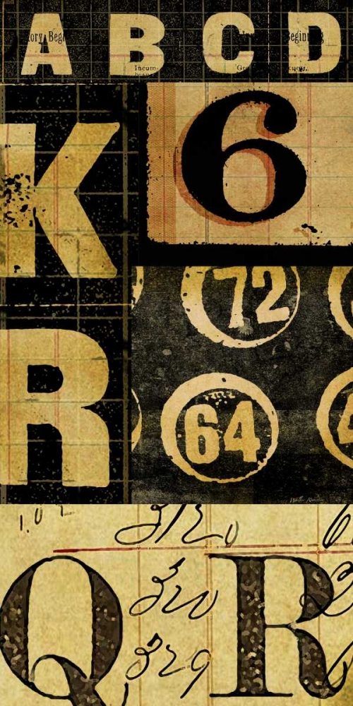 Numbers Game 1 art print by Walter Robertson for $57.95 CAD