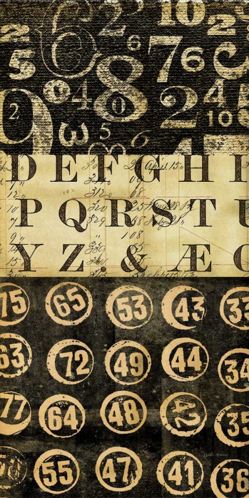 Numbers Game 3 art print by Walter Robertson for $57.95 CAD