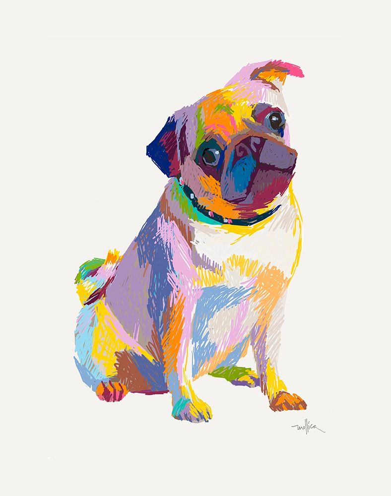 PUG SKETCH art print by Patti Mollica for $57.95 CAD