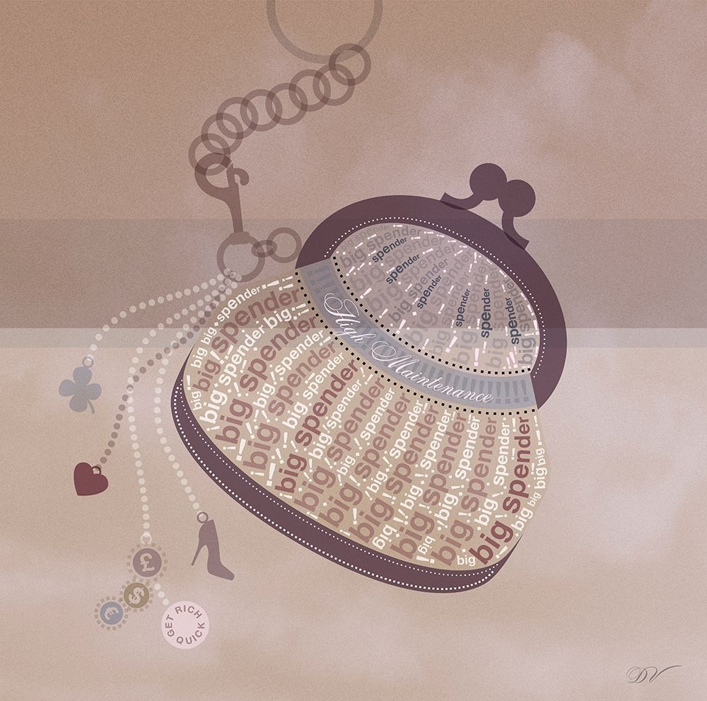 PRETTY PURSE art print by Dominique Van Roey for $57.95 CAD