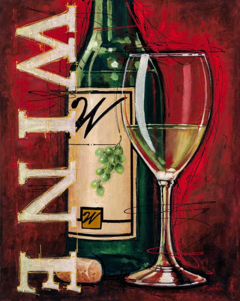 White Wine Tasting art print by Bruce Langton for $57.95 CAD
