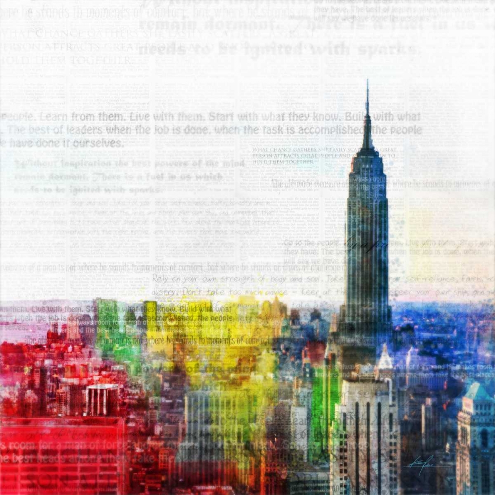 Colorful City 1 art print by Ken Roko for $57.95 CAD