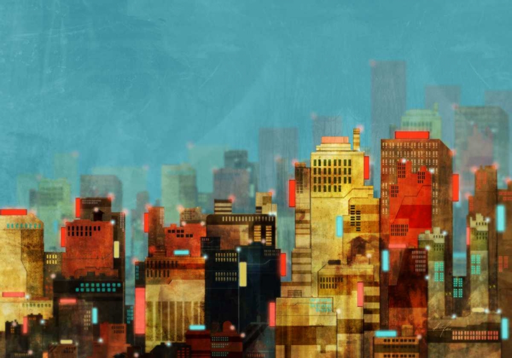 City Beyond 2 art print by Ken Roko for $57.95 CAD