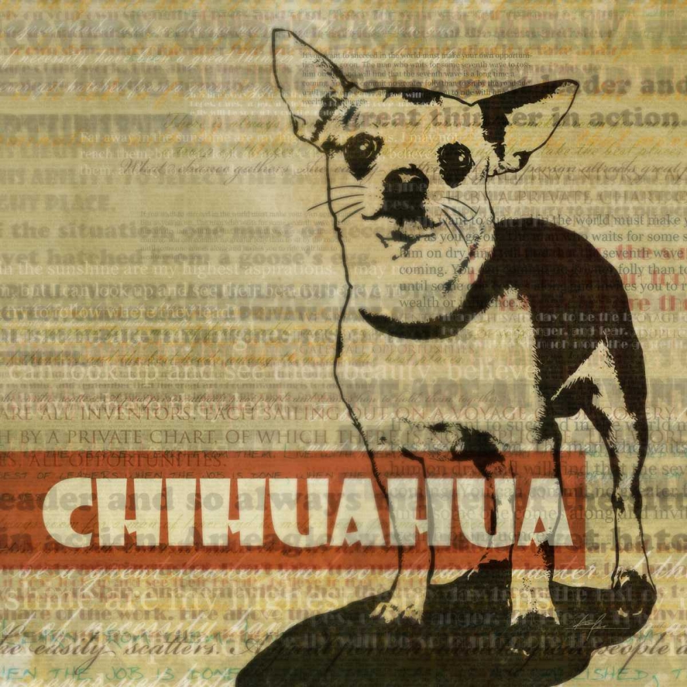 Chihuahua Sketch art print by Ken Roko for $57.95 CAD