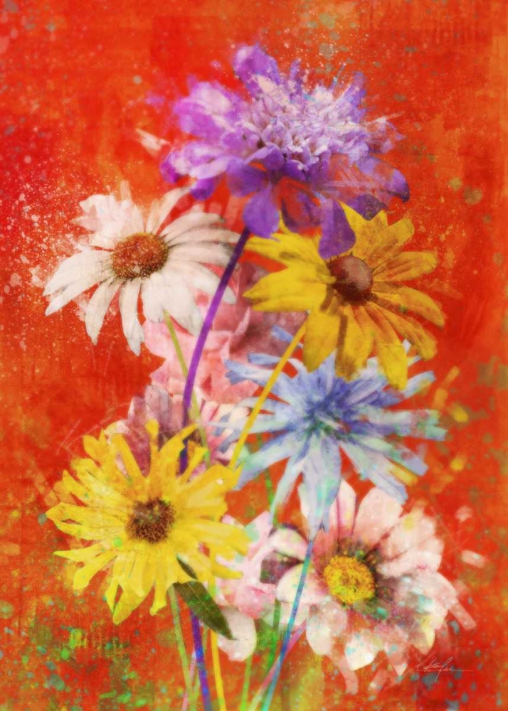 Vibrant Posies 2 art print by Ken Roko for $57.95 CAD