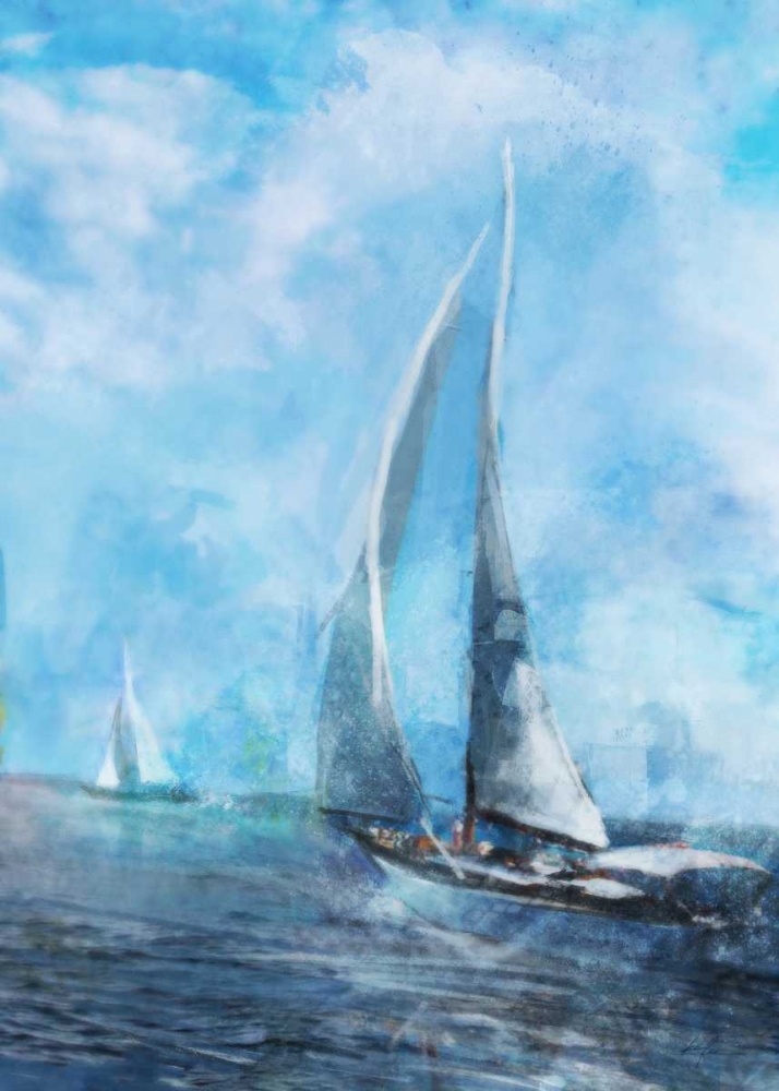 Sailing Sea 2 art print by Ken Roko for $57.95 CAD