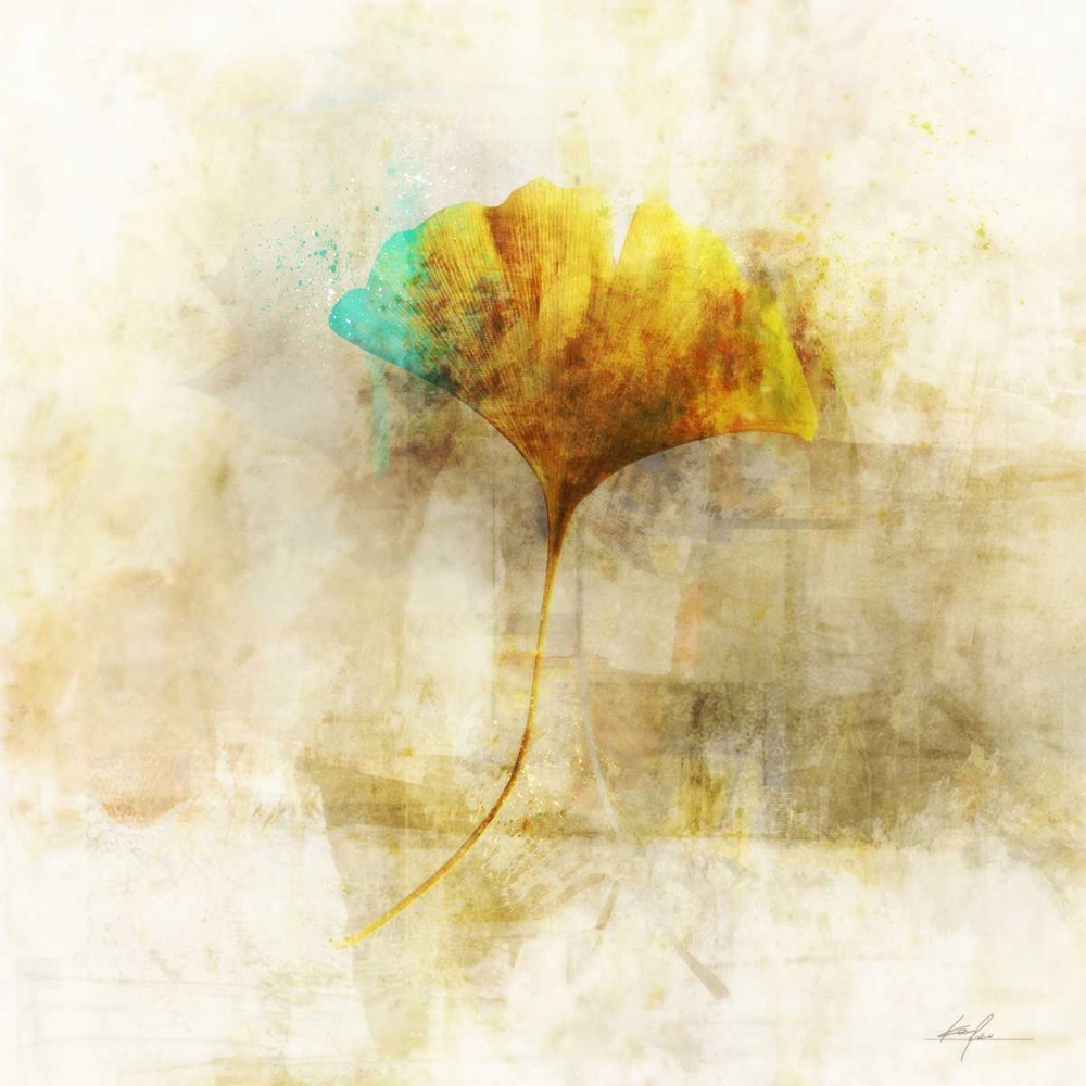 Falling Ginko Leaf art print by Ken Roko for $57.95 CAD
