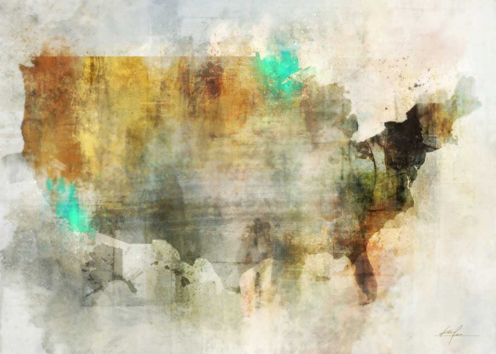 Earth Tones USA art print by Ken Roko for $57.95 CAD
