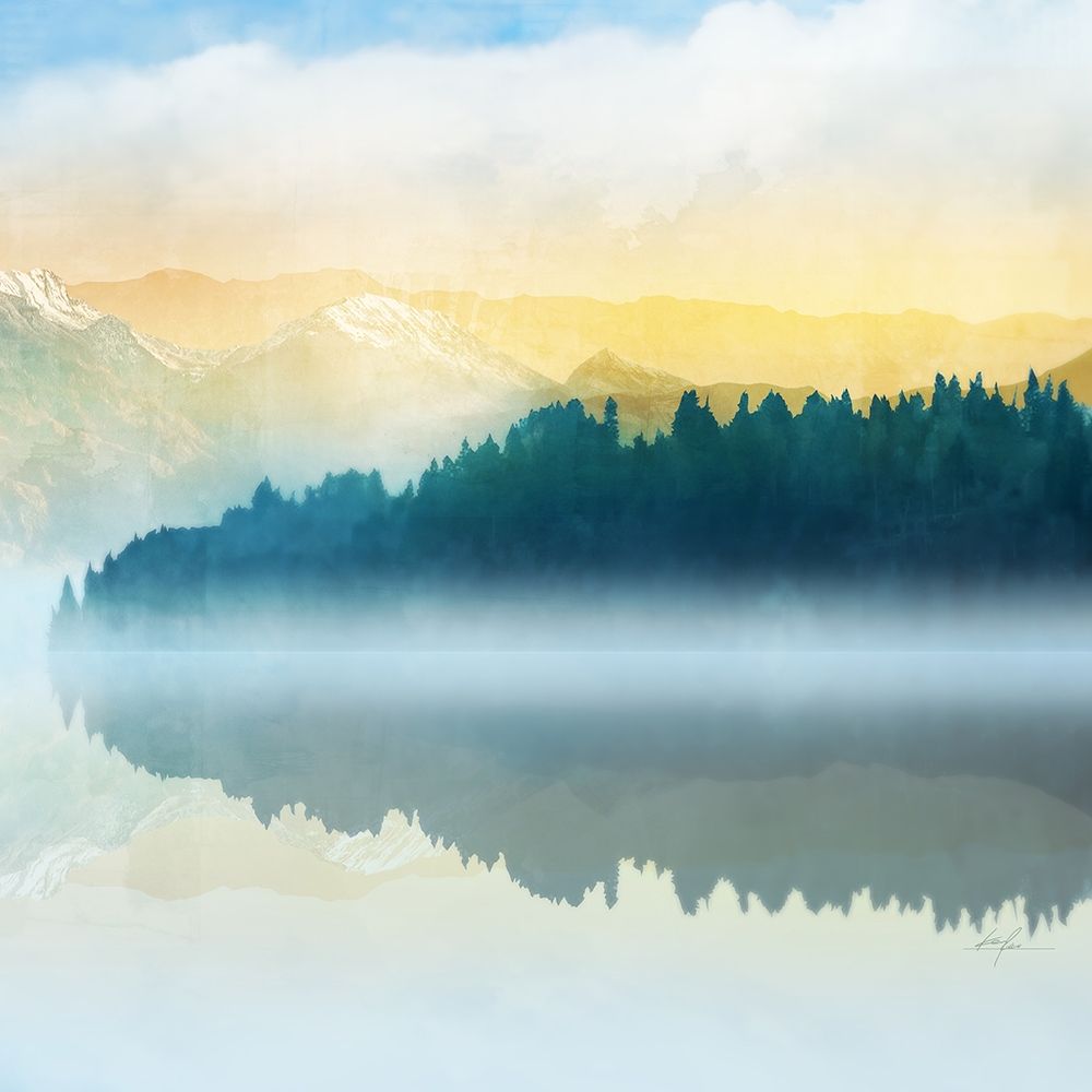 Mountain Lake 2 art print by Ken Roko for $57.95 CAD