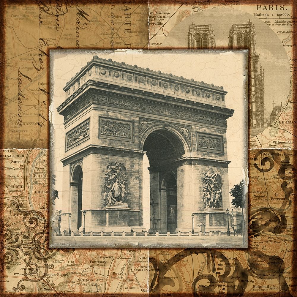 Paris Arch art print by Studio Voltaire for $57.95 CAD