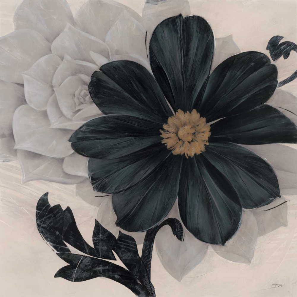 Blossom and Succulent Black art print by Ivo Stoyanov for $57.95 CAD