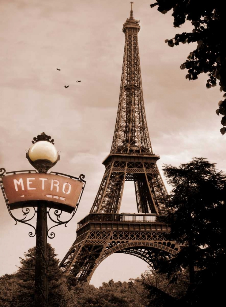 Tour Eiffel Metro art print by Michael Greenwood for $57.95 CAD