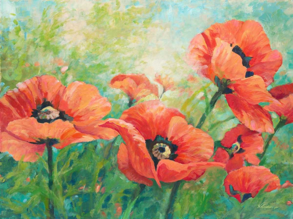 Red Poppies art print by Wendy Kroeker for $57.95 CAD