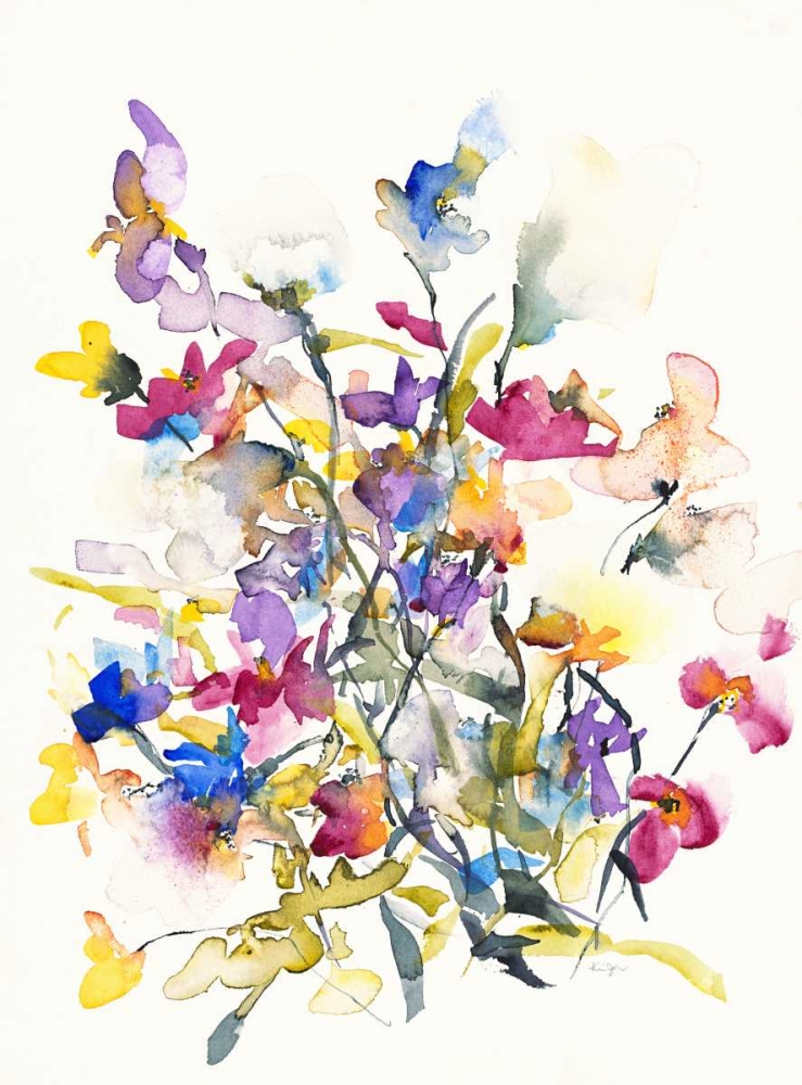 Tangled Pansies art print by Karin Johannesson for $57.95 CAD