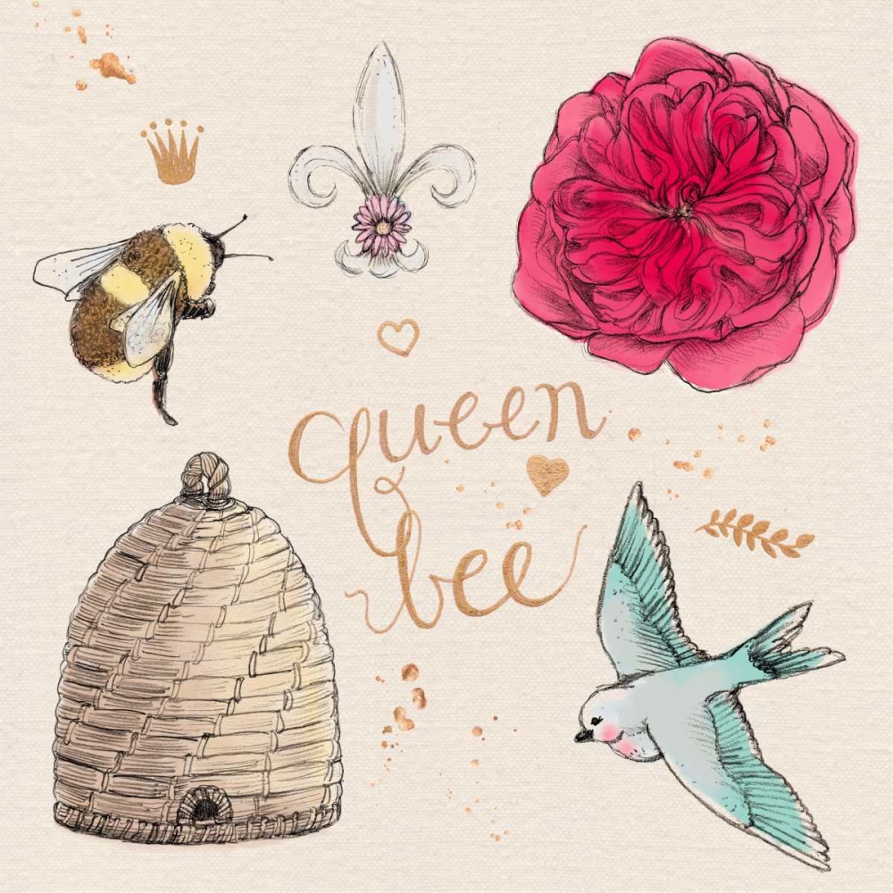 Queen Bee art print by Kerri Elliot for $57.95 CAD