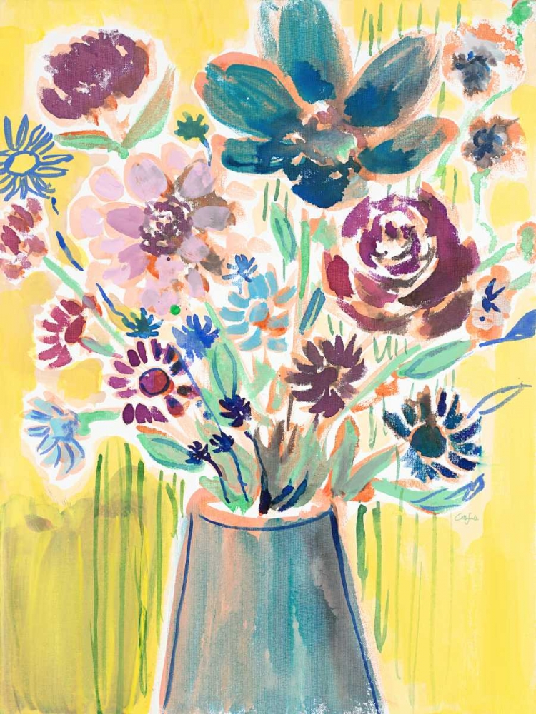 Awash In Flowers, Still Life art print by Colleen Sandland for $57.95 CAD