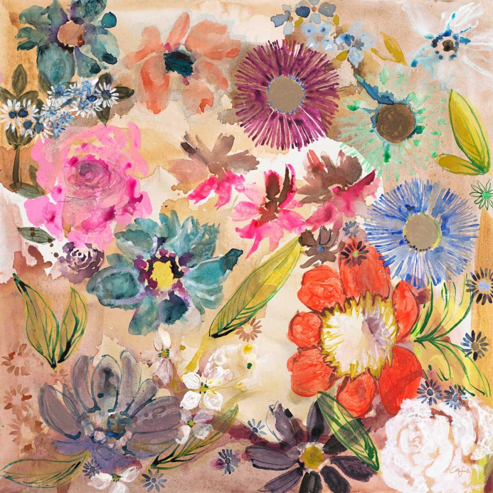 Jumble and Blooms art print by Colleen Sandland for $57.95 CAD