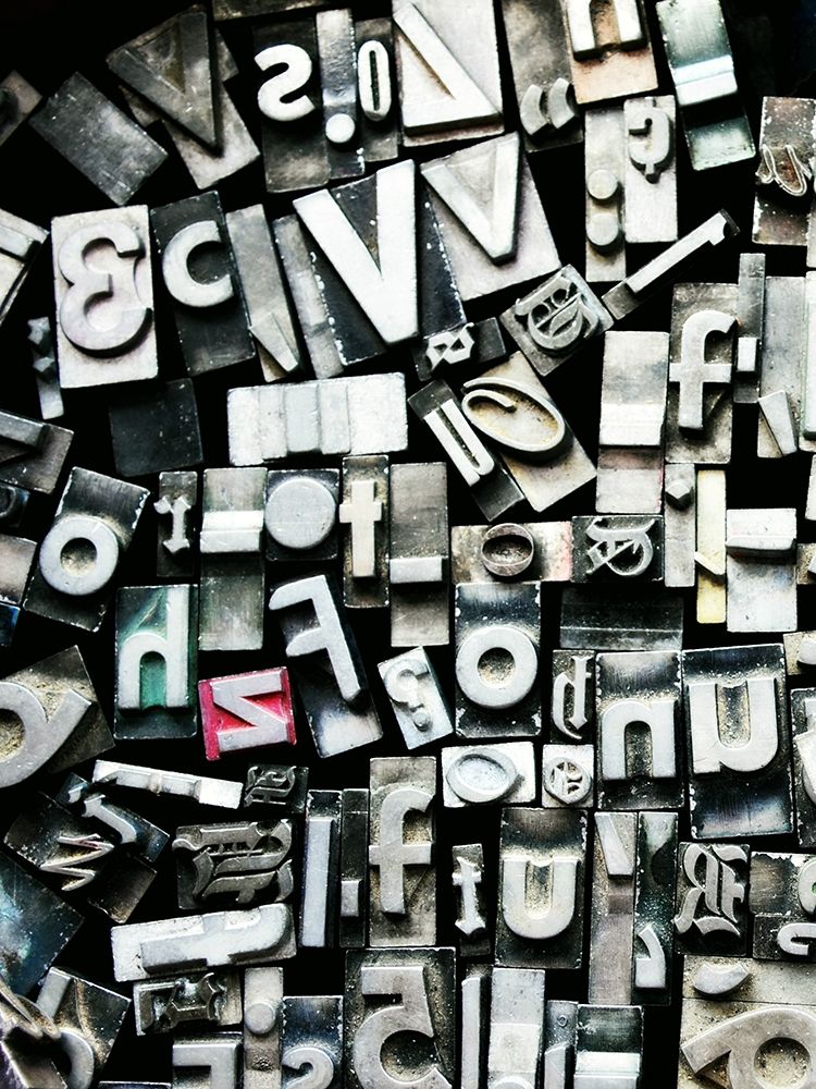 Text Blocks art print by Robin Dickinson for $57.95 CAD