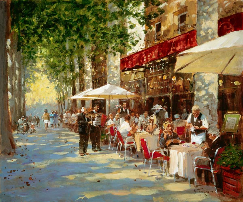 Cafe Apres-Midi art print by John Haskins for $57.95 CAD