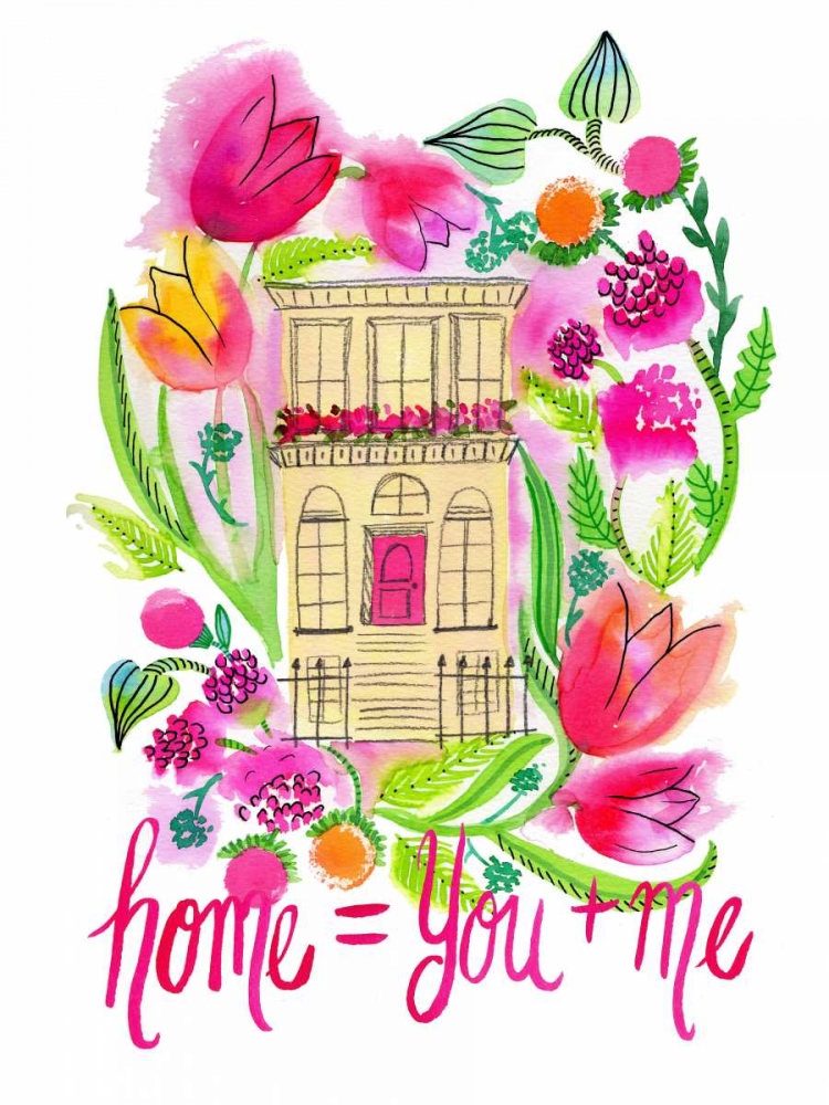 Home = You + Me art print by Esther Bley Designs for $57.95 CAD