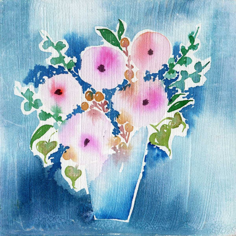 True Blue Bouquet art print by Esther Bley Designs for $57.95 CAD