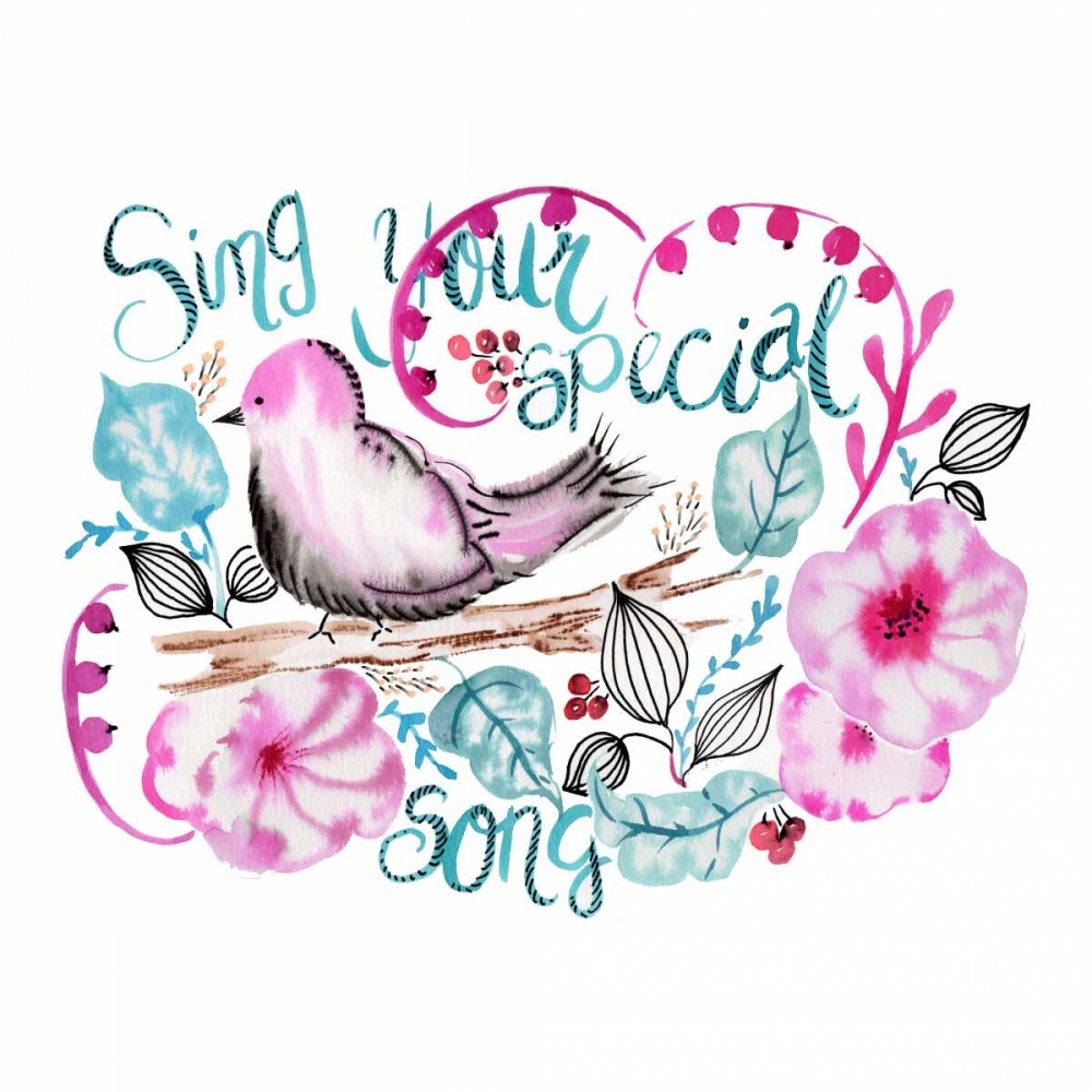 Sing Your Special Song art print by Esther Bley Designs for $57.95 CAD
