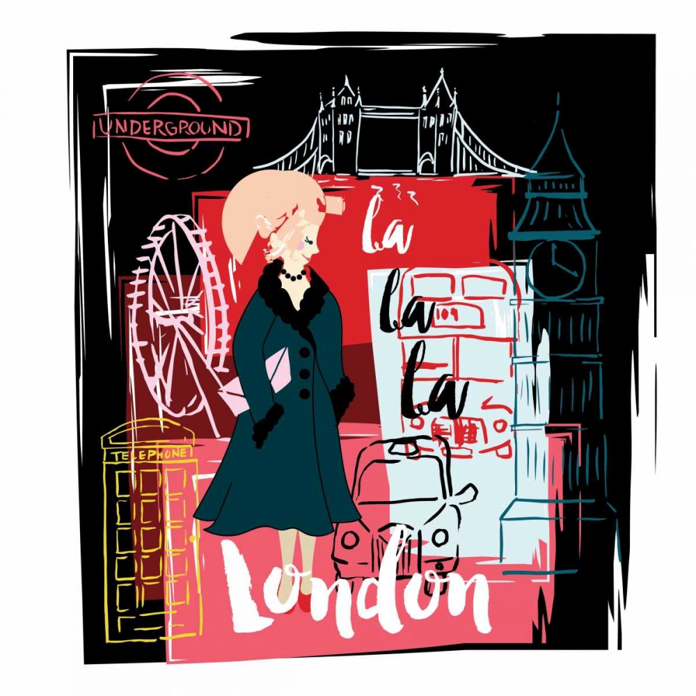 La La London art print by Esther Bley Designs for $57.95 CAD