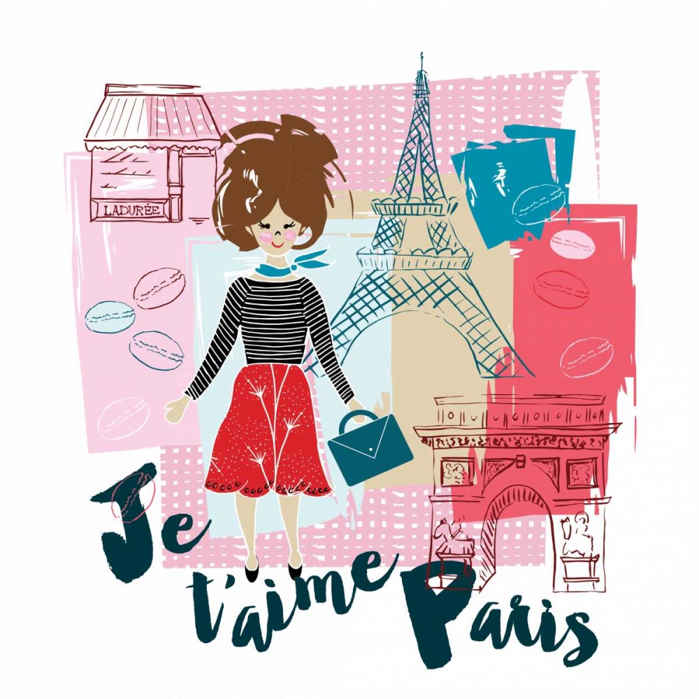J taime Paris art print by Esther Bley Designs for $57.95 CAD