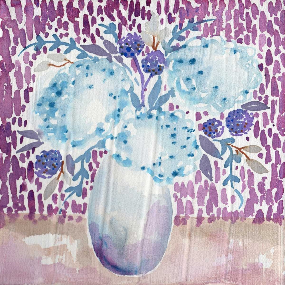 Blue Hydrandea art print by Esther Bley Designs for $57.95 CAD