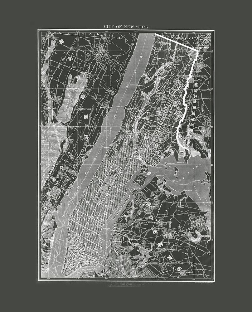 Industrial New York art print by Adam Shaw Cartography for $57.95 CAD