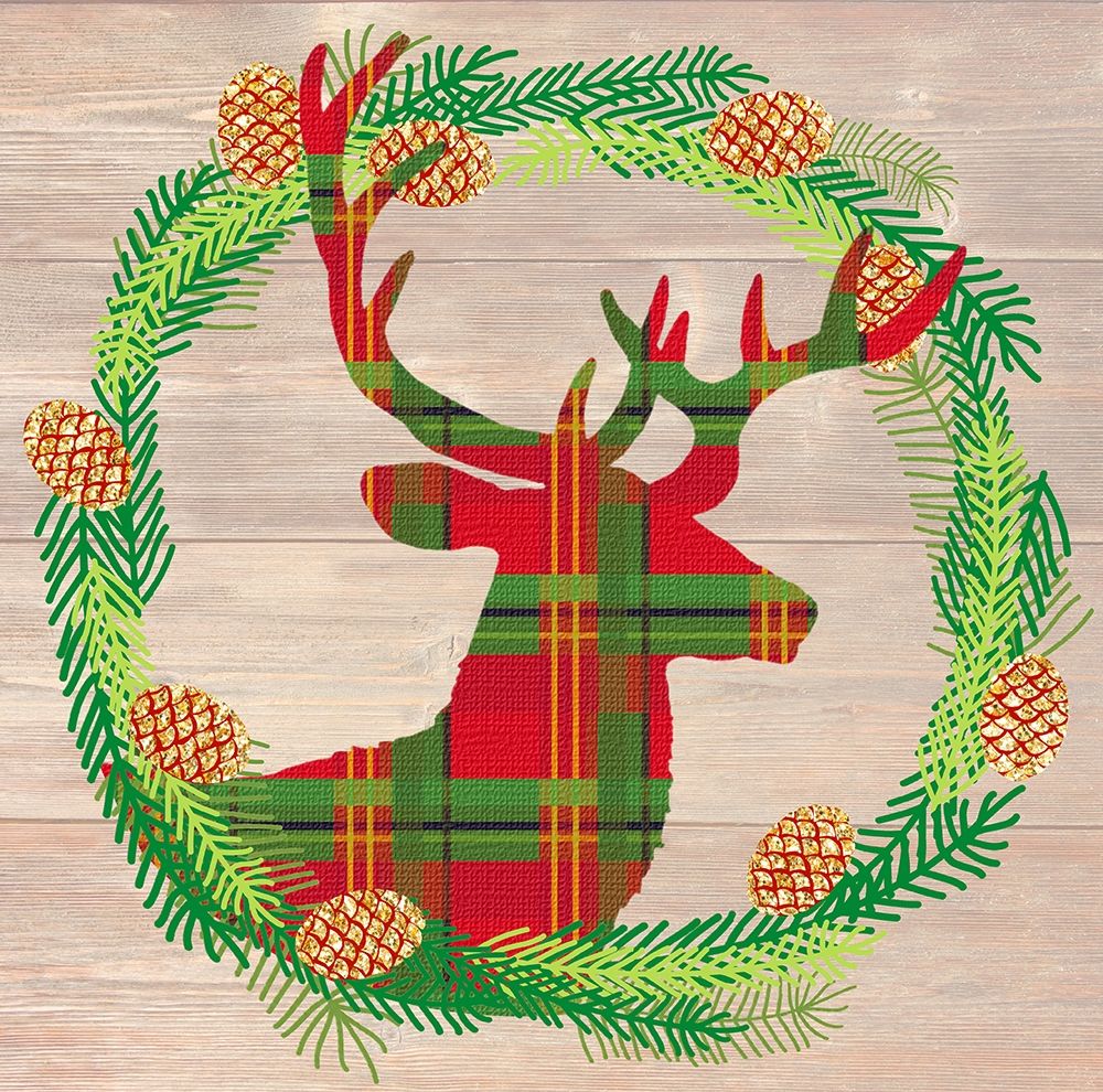 Plaid Stag art print by Bella Dos Santos for $57.95 CAD
