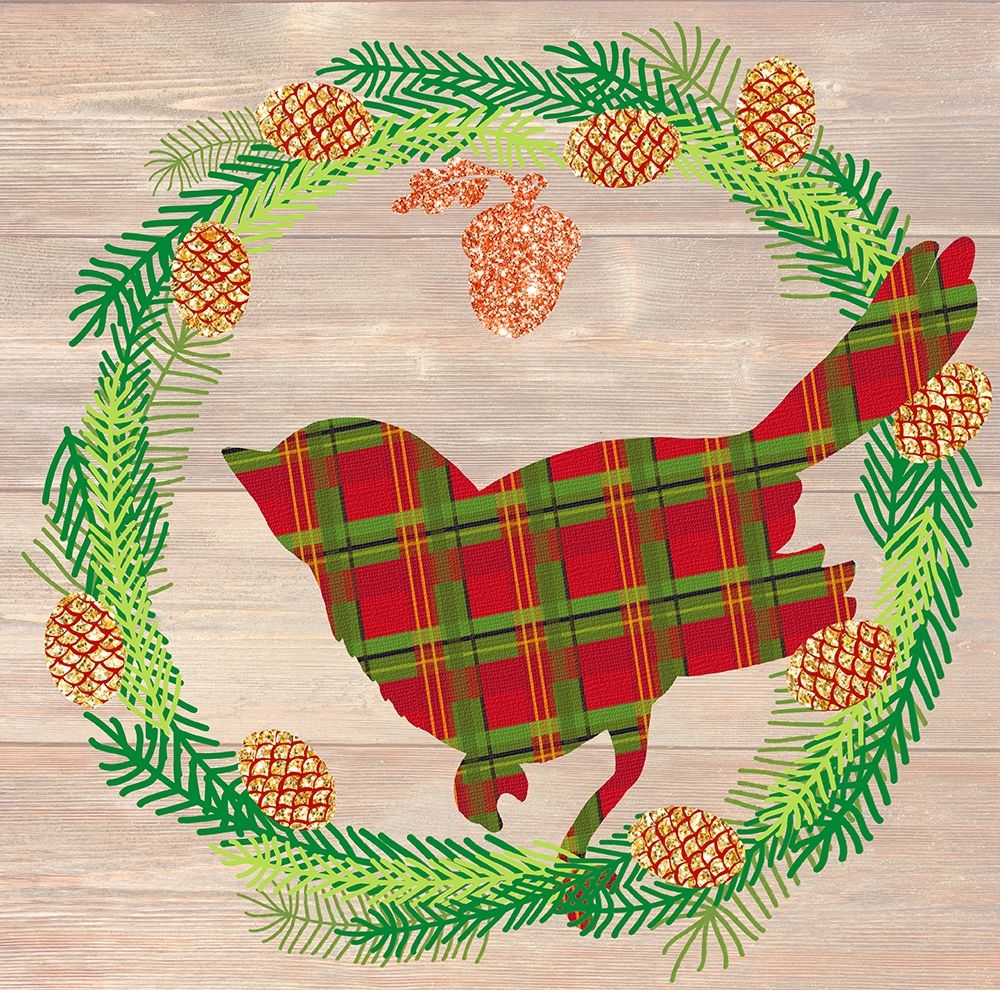 Plaid Cardinal art print by Bella Dos Santos for $57.95 CAD
