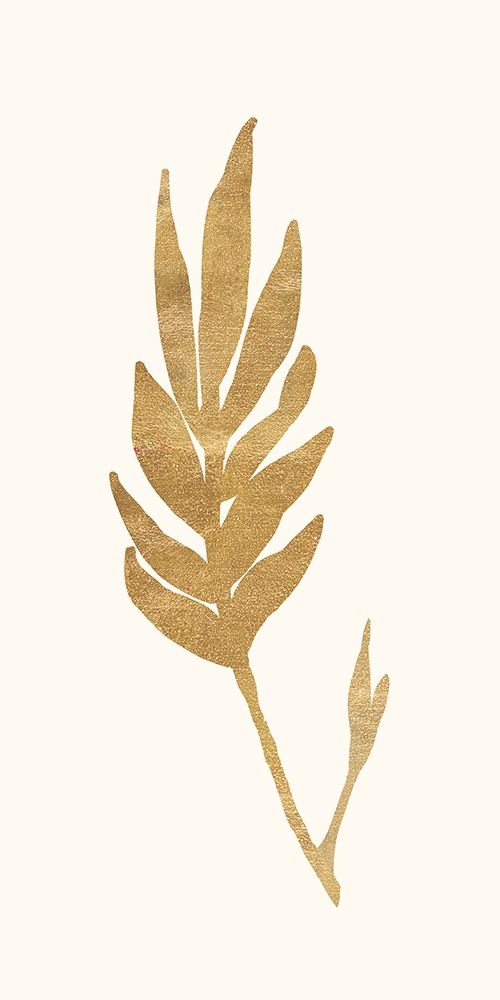Gold Botanical 3 art print by Devon Ross for $57.95 CAD