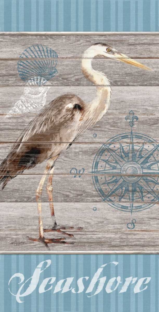 Seashore Heron art print by Sam Appleman for $57.95 CAD