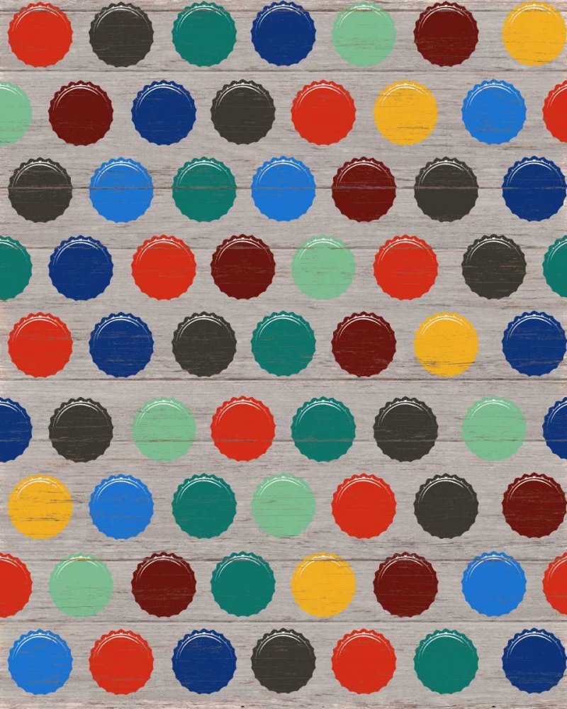 Beer Cap Pattern art print by Sam Appleman for $57.95 CAD