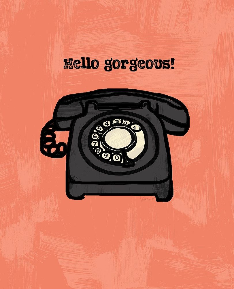 HELLO GORGEOUS INK SKETCH art print by Valentina Valentina for $57.95 CAD
