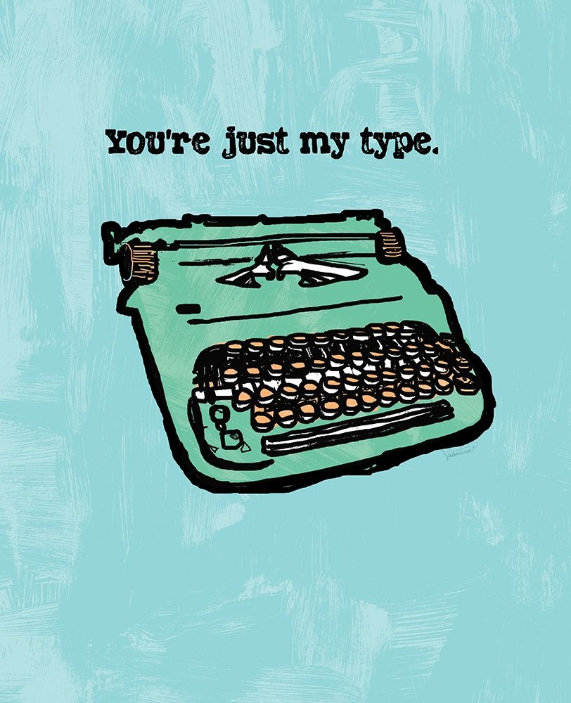 JUST MY TYPE INK SKETCH art print by Valentina Valentina for $57.95 CAD