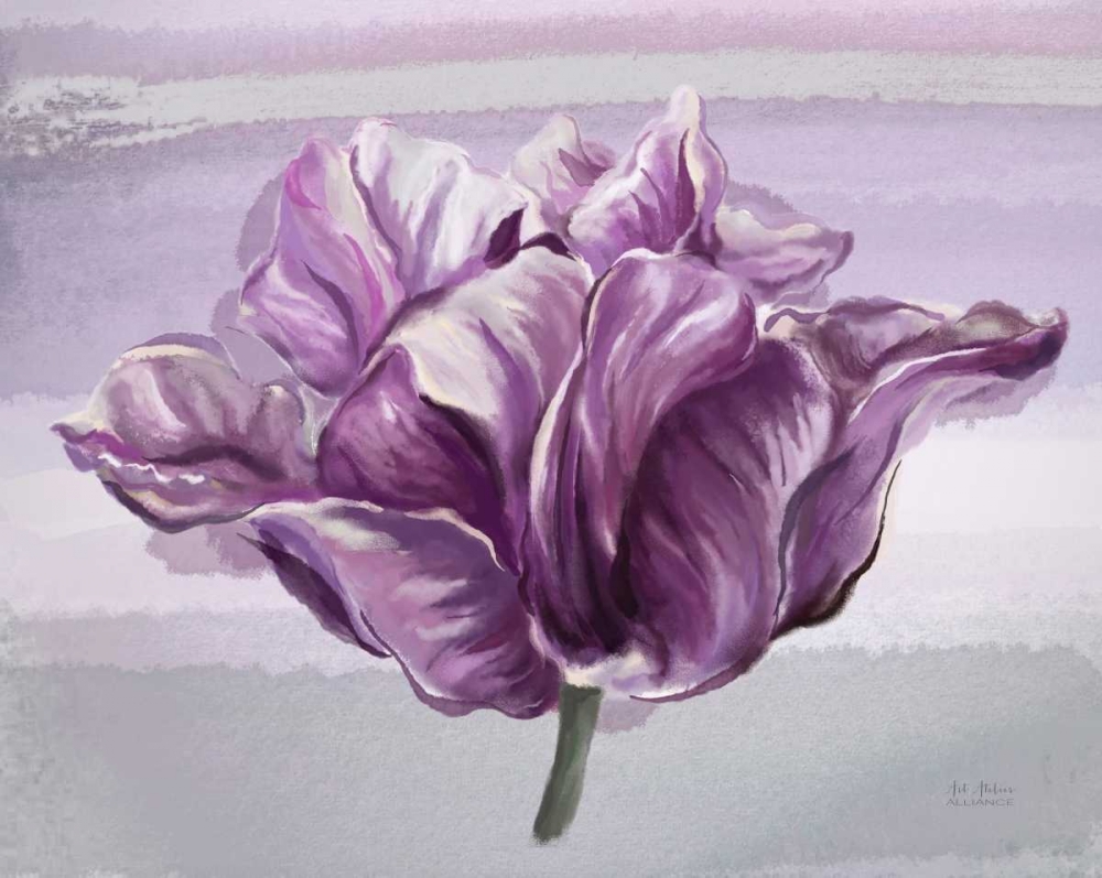 Awash In Plum Floral art print by Art Atelier Alliance for $57.95 CAD