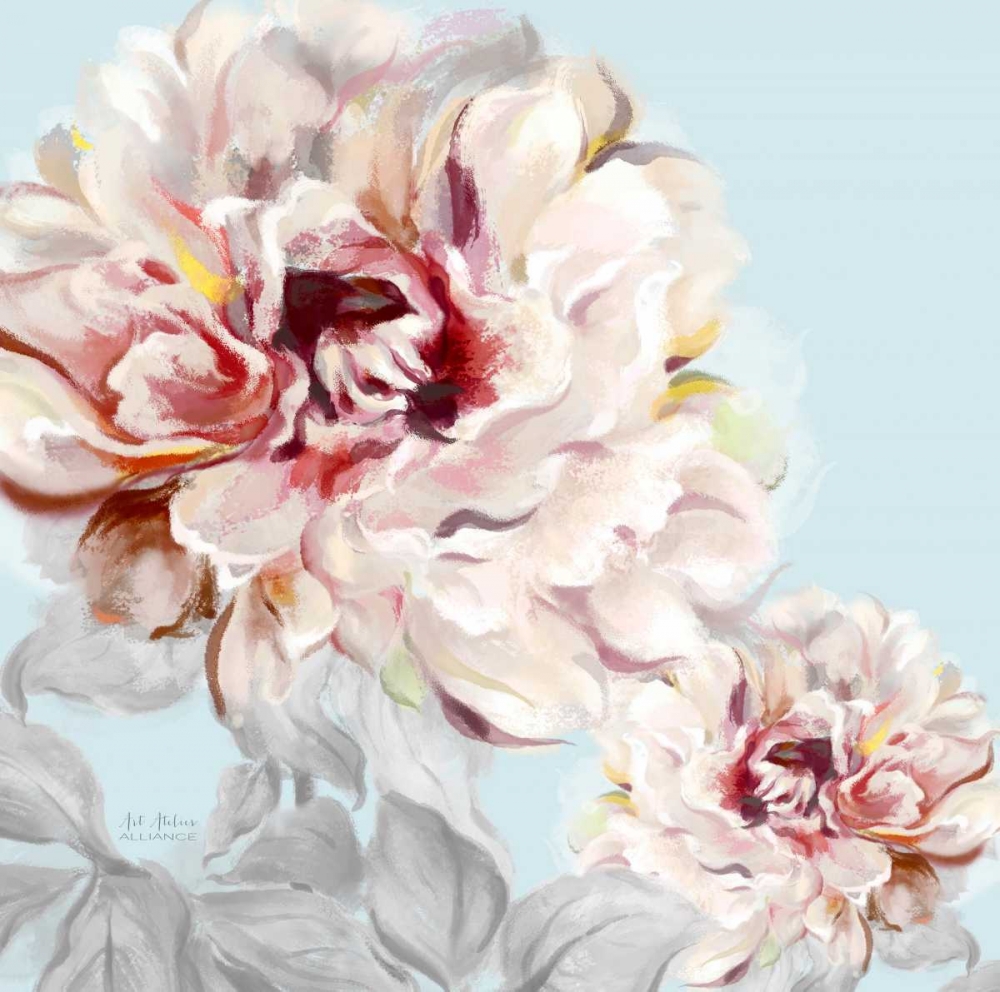 Blushing Peony Square 2 art print by Art Atelier Alliance for $57.95 CAD