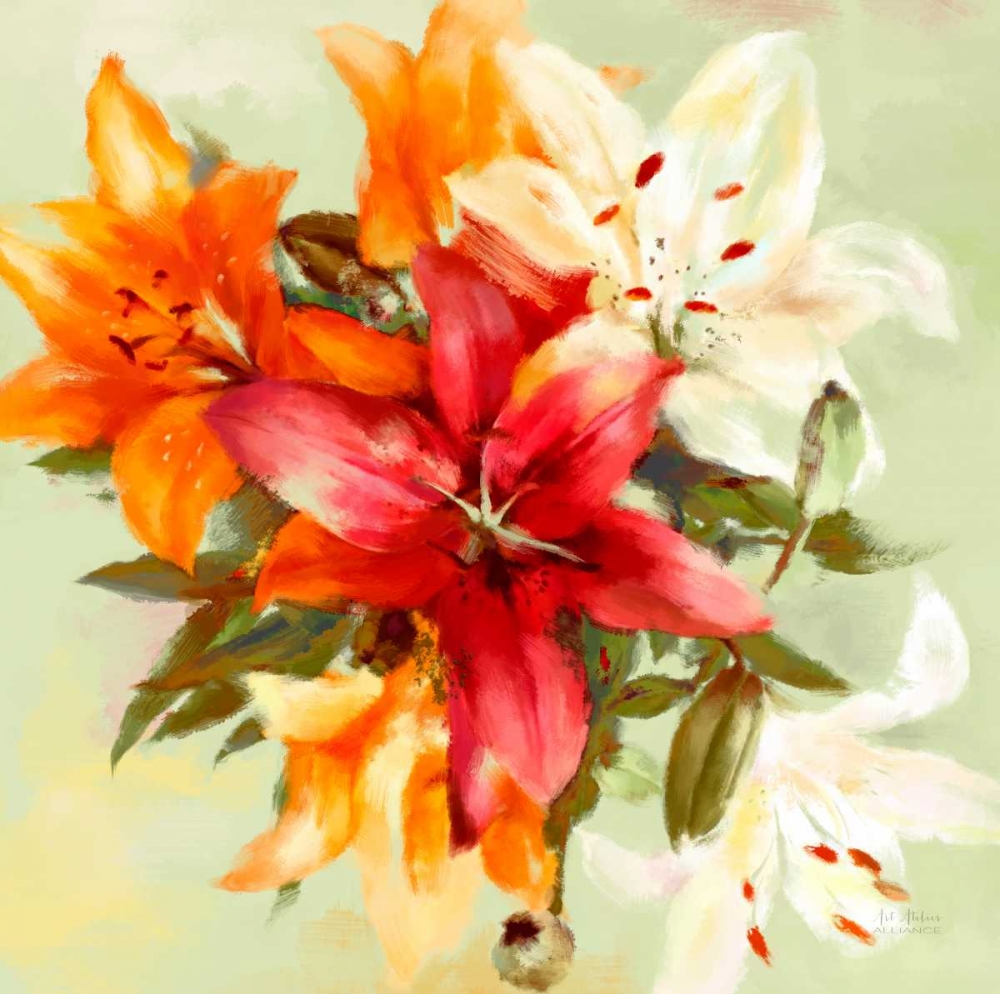 Bursting Lillies 2 art print by Art Atelier Alliance for $57.95 CAD