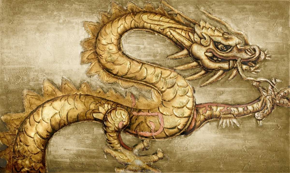 Golden Dragon art print by Art Atelier Alliance for $57.95 CAD