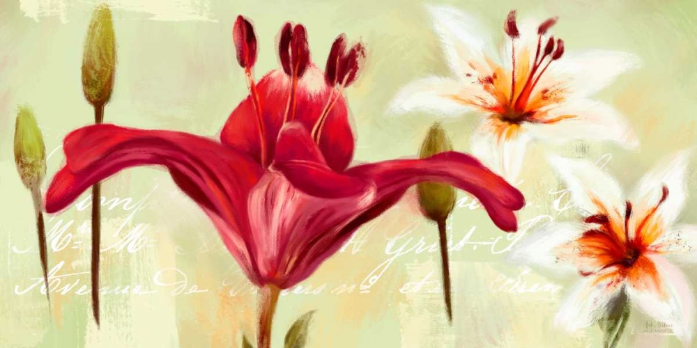 Bursting Lilies Garden 1 art print by Art Atelier Alliance for $57.95 CAD