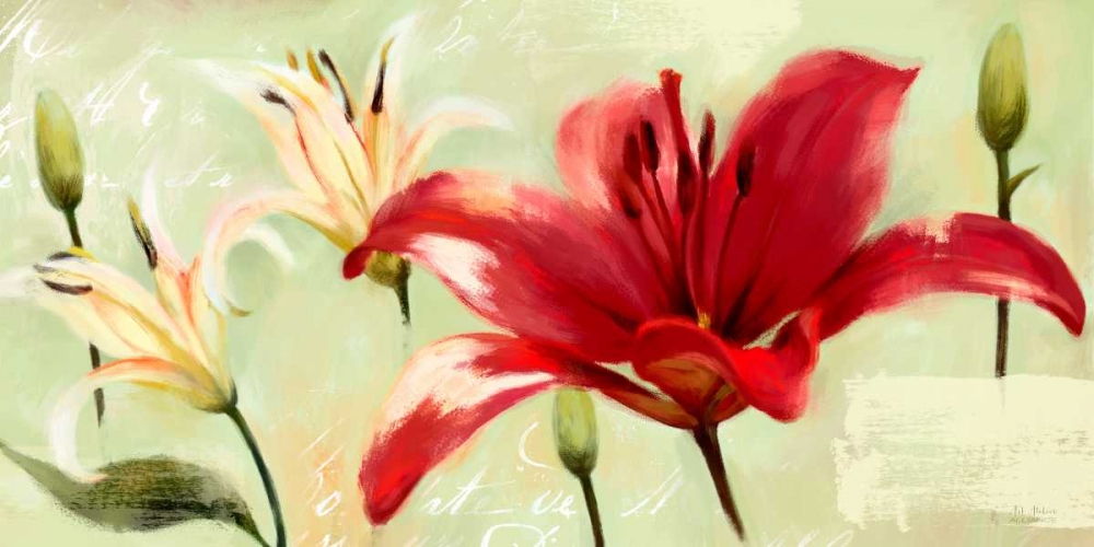 Bursting Lilies Garden 2 art print by Art Atelier Alliance for $57.95 CAD