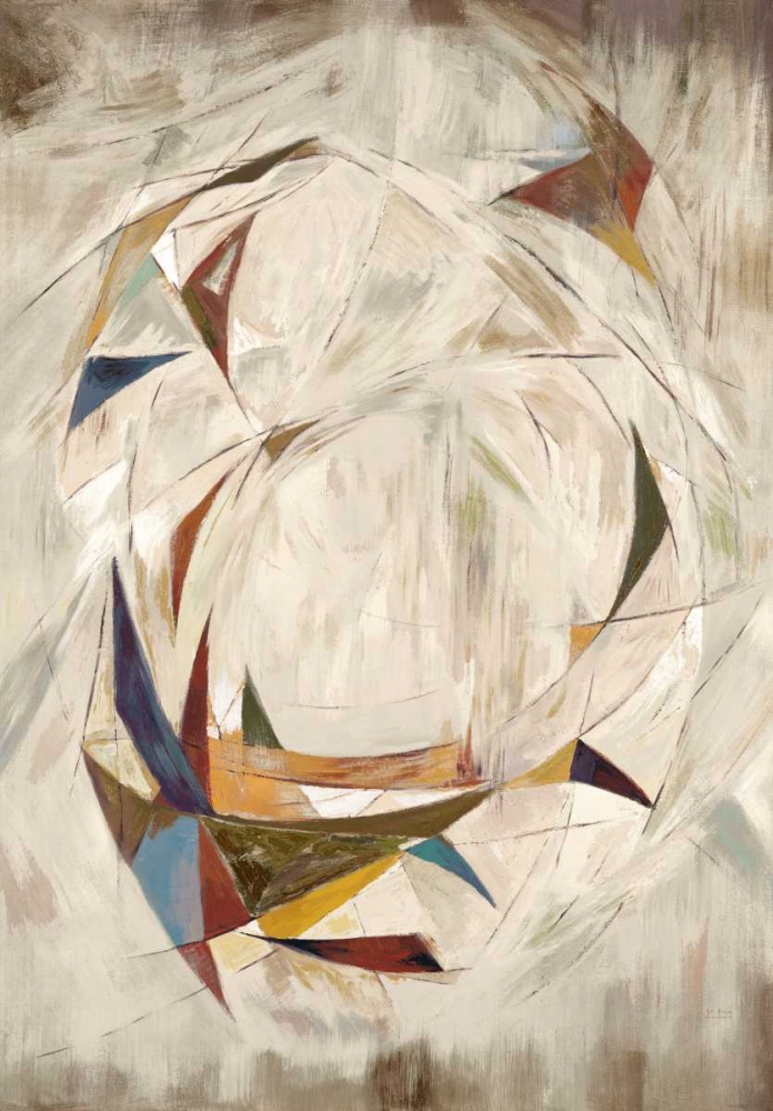 Triangle Circle on Cream art print by Art Atelier Alliance for $57.95 CAD