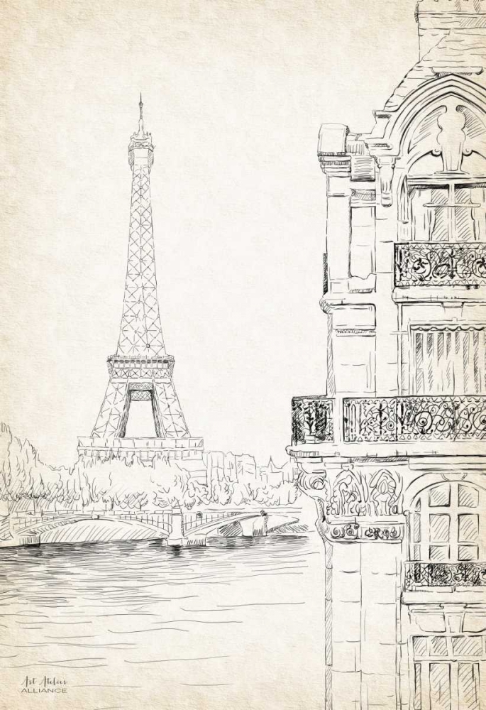 Paris Sketch Book art print by Art Atelier Alliance for $57.95 CAD