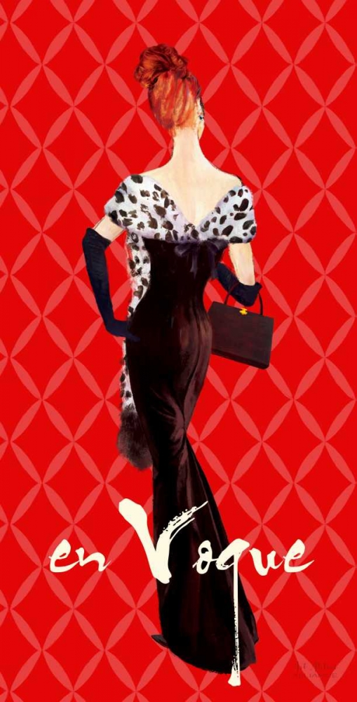 EnVogueFashionIllustration In Red art print by Art Atelier Alliance for $57.95 CAD