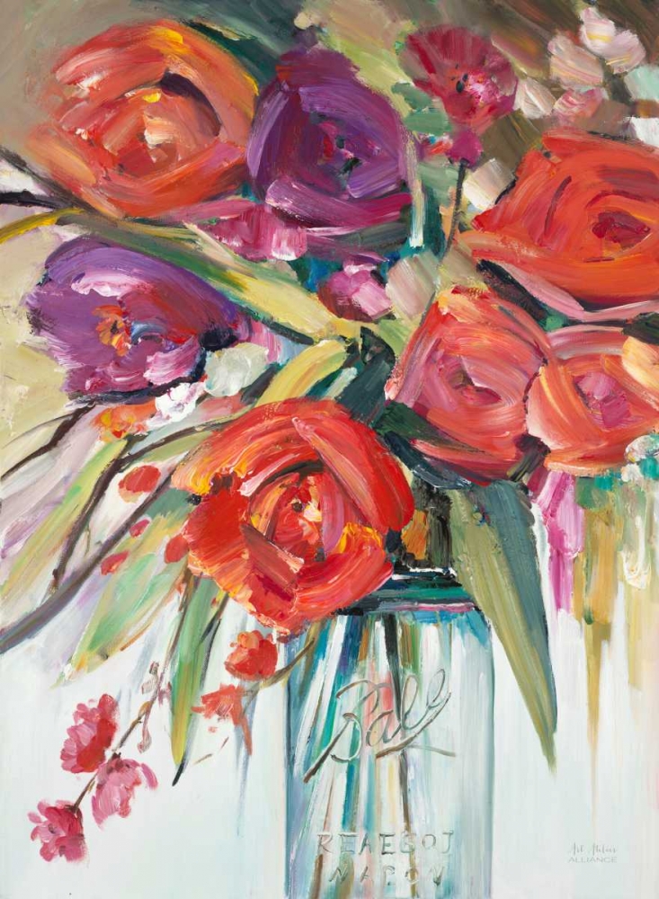 Lush Painterly Bouquet art print by Art Atelier Alliance for $57.95 CAD