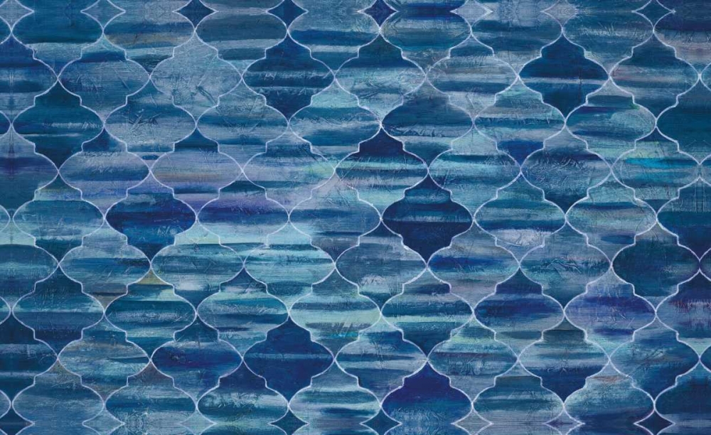 Blue Lattice art print by Art Atelier Alliance for $57.95 CAD